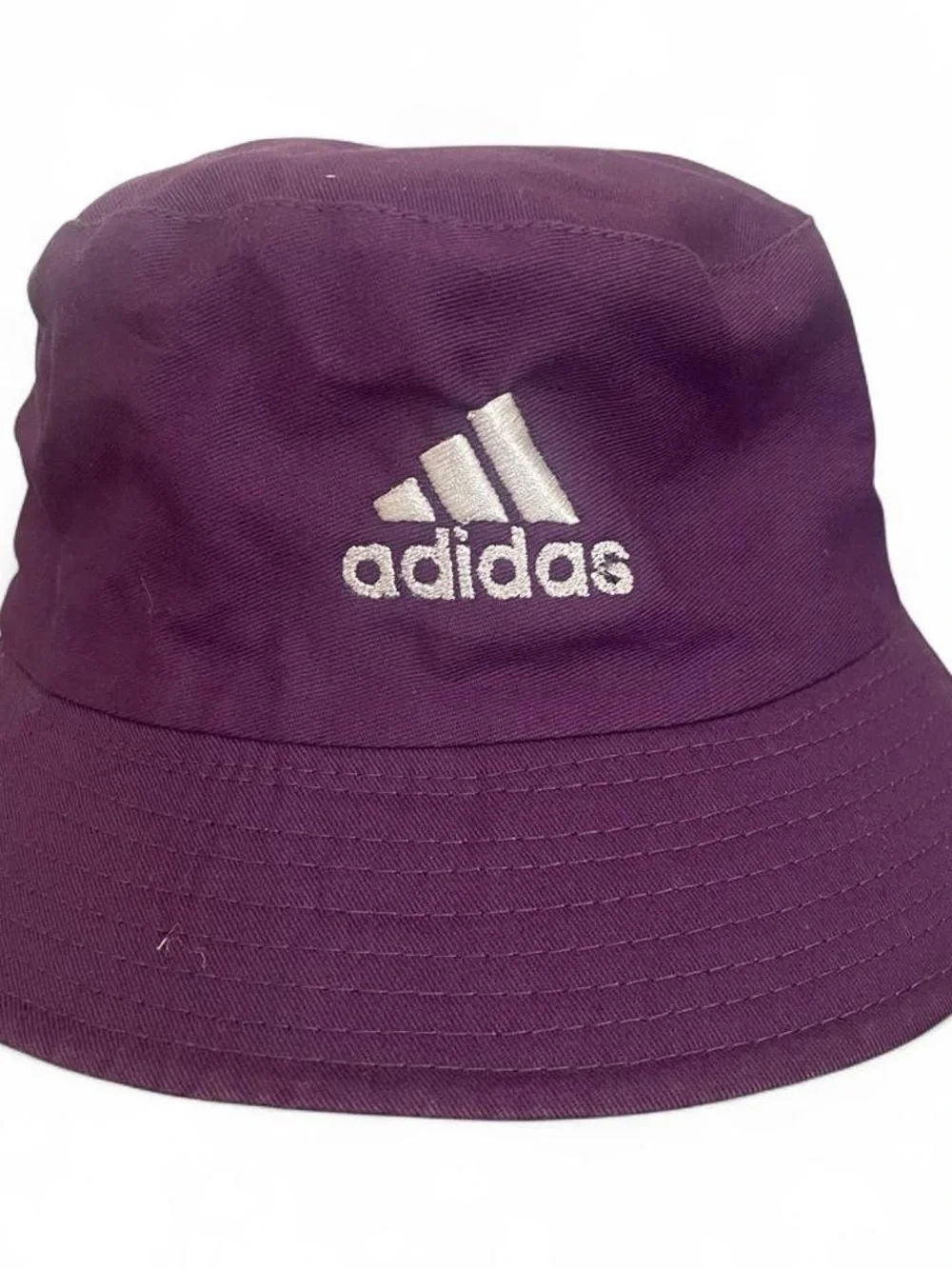 adidas Purple Bucket Hat with White Embroidered Logo